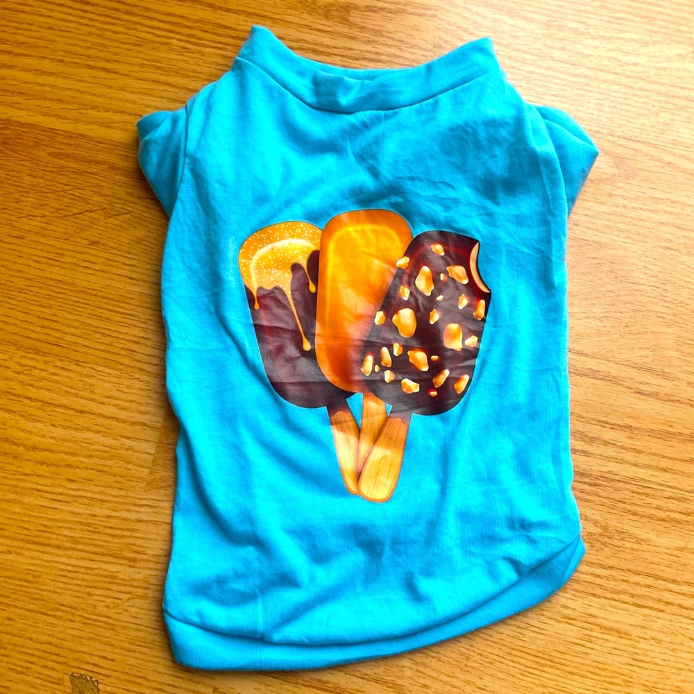 Dog Shirt with Ice cream